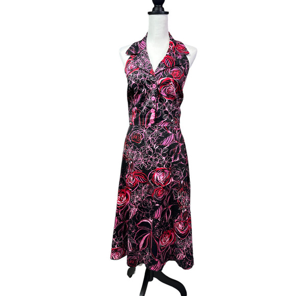 Alyn Paige Abstract Rose Dress Size 15/16 - Picture 1 of 7